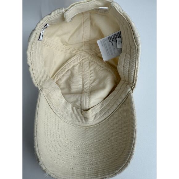 Balenciaga Baseball Cap Ivory Cotton Fabric - Picture 7 of 9